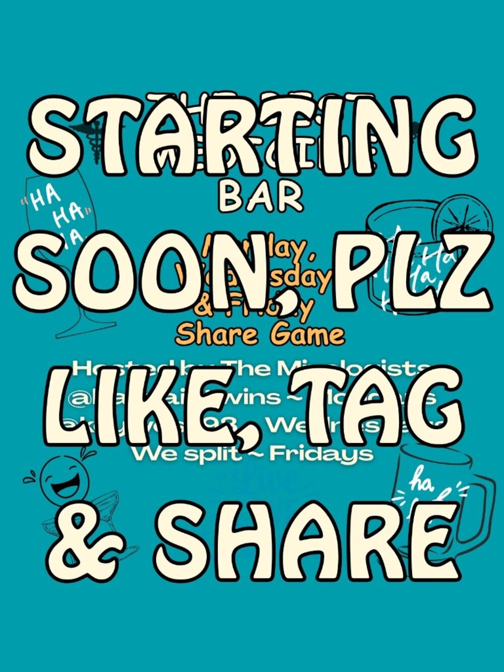 NEW ROUND COMING SOON! LIKE & SHARE TO SAVE YOUR SEAT SUPPORT YOUR LOCAL BAR!